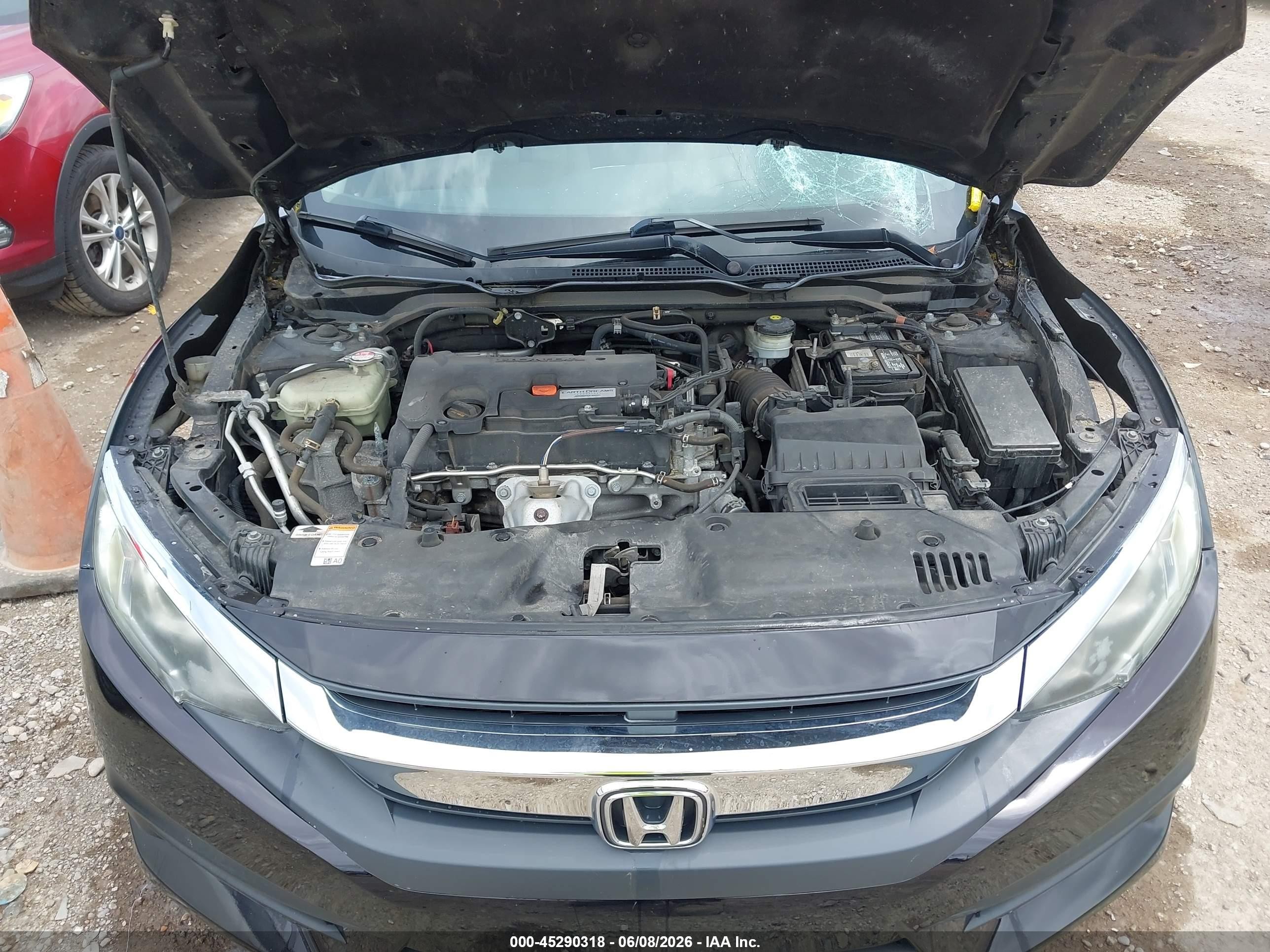 2016 Honda Civic Lx Black vin: 19XFC2F58GE092217