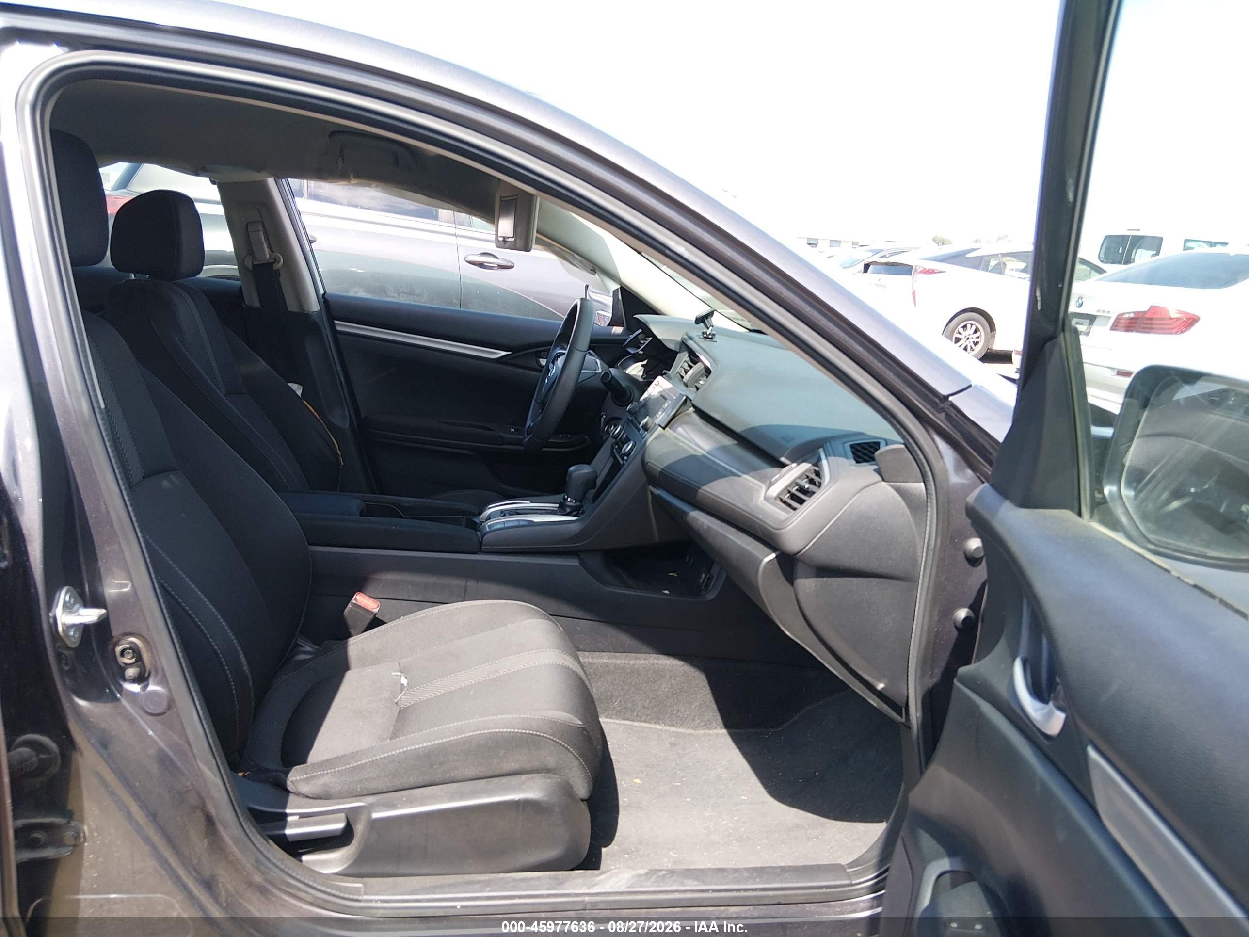 2016 Honda Civic Lx Gray vin: 19XFC2F58GE211058