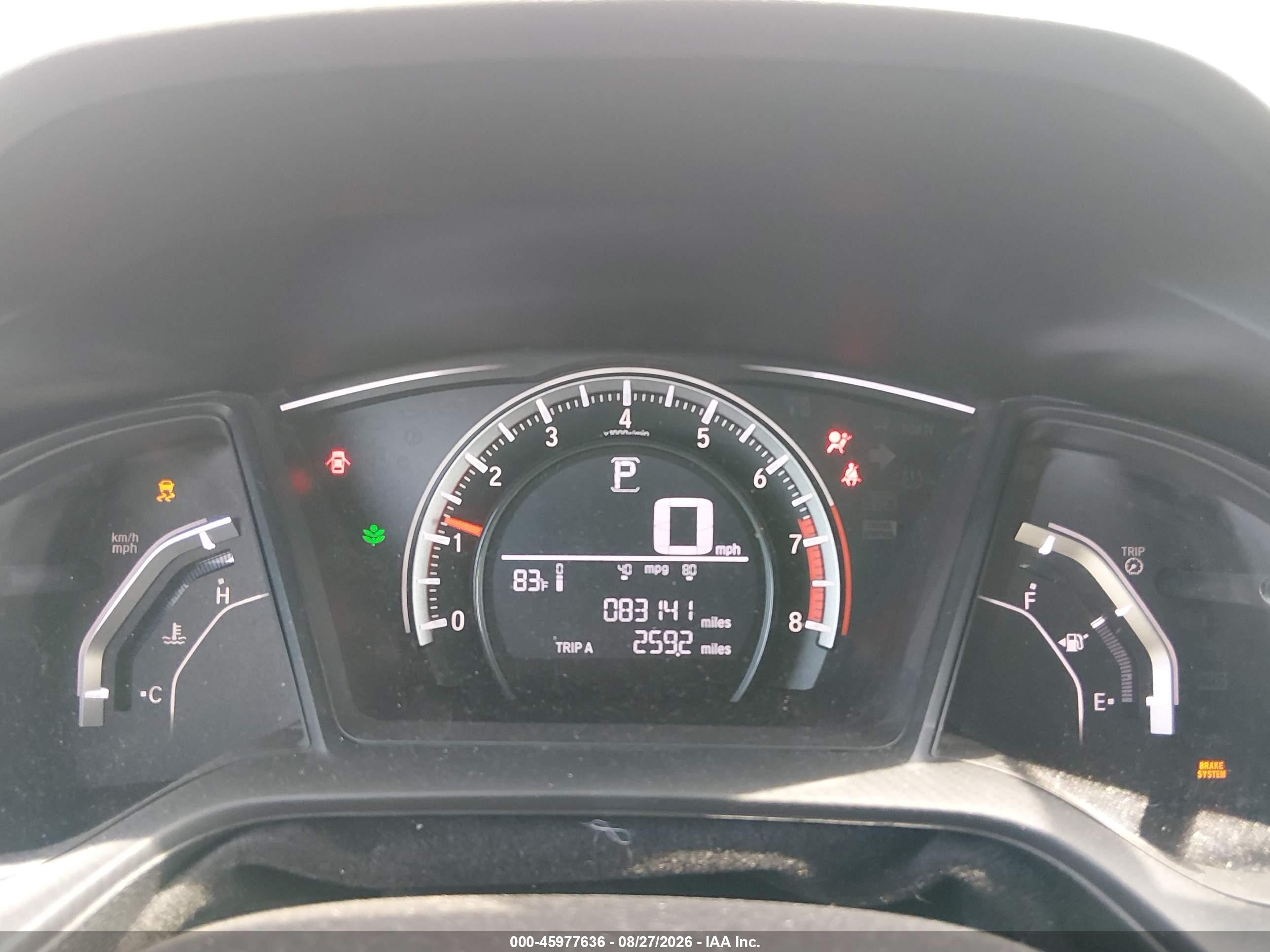 2016 Honda Civic Lx Gray vin: 19XFC2F58GE211058