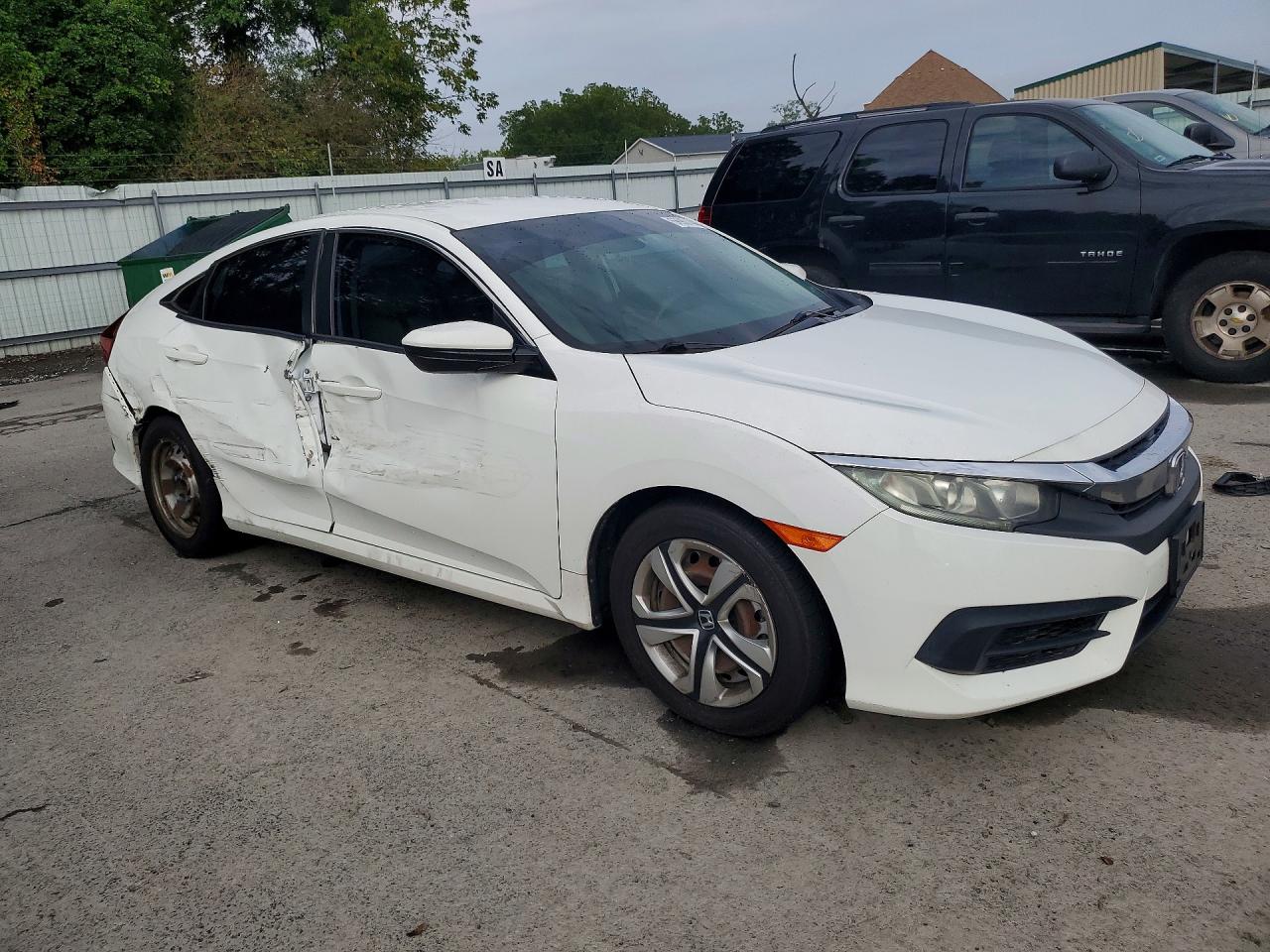 2016 Honda Civic Lx Белый vin: 19XFC2F58GE223226