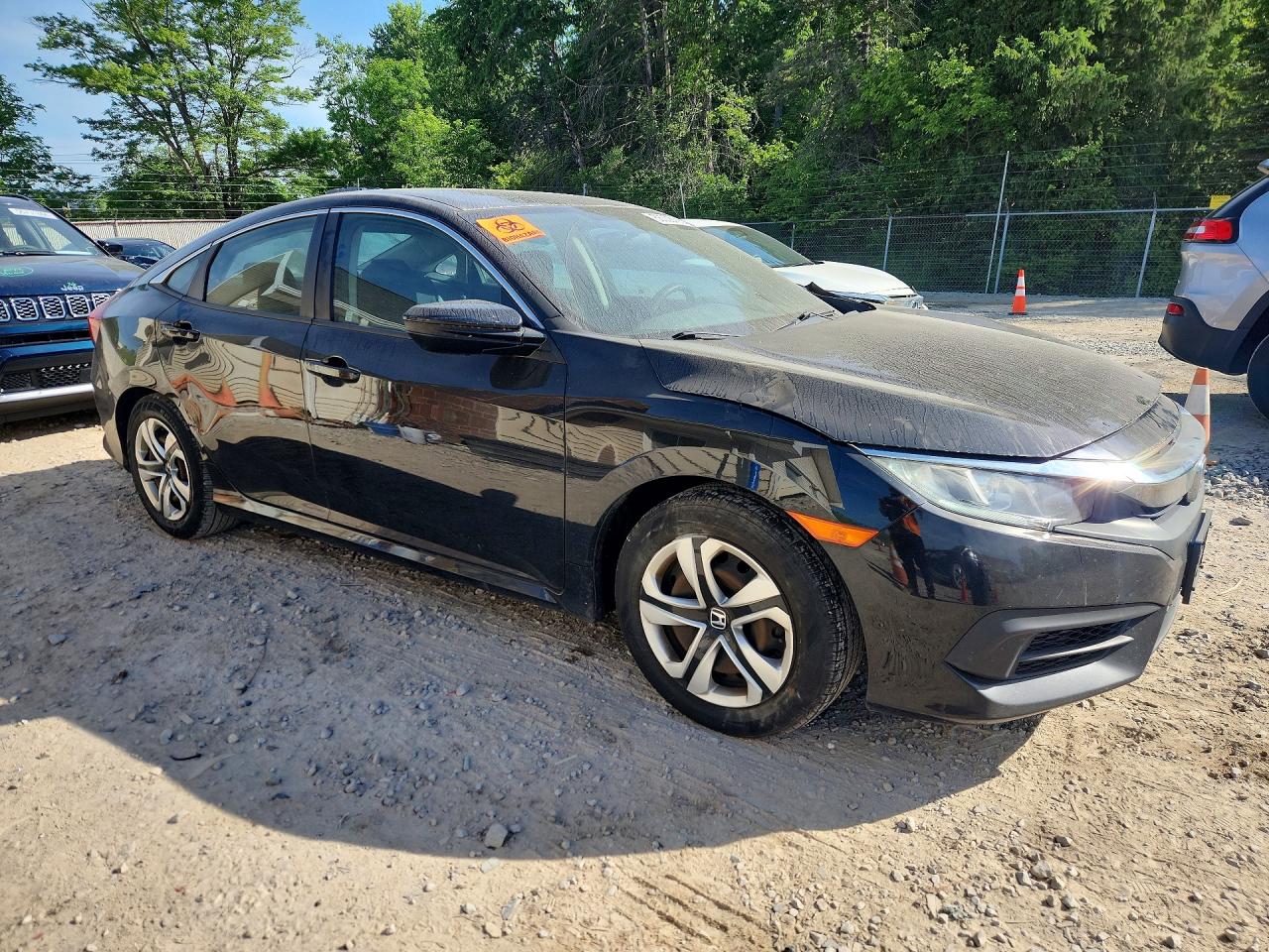 2017 Honda Civic Lx Black vin: 19XFC2F58HE076231
