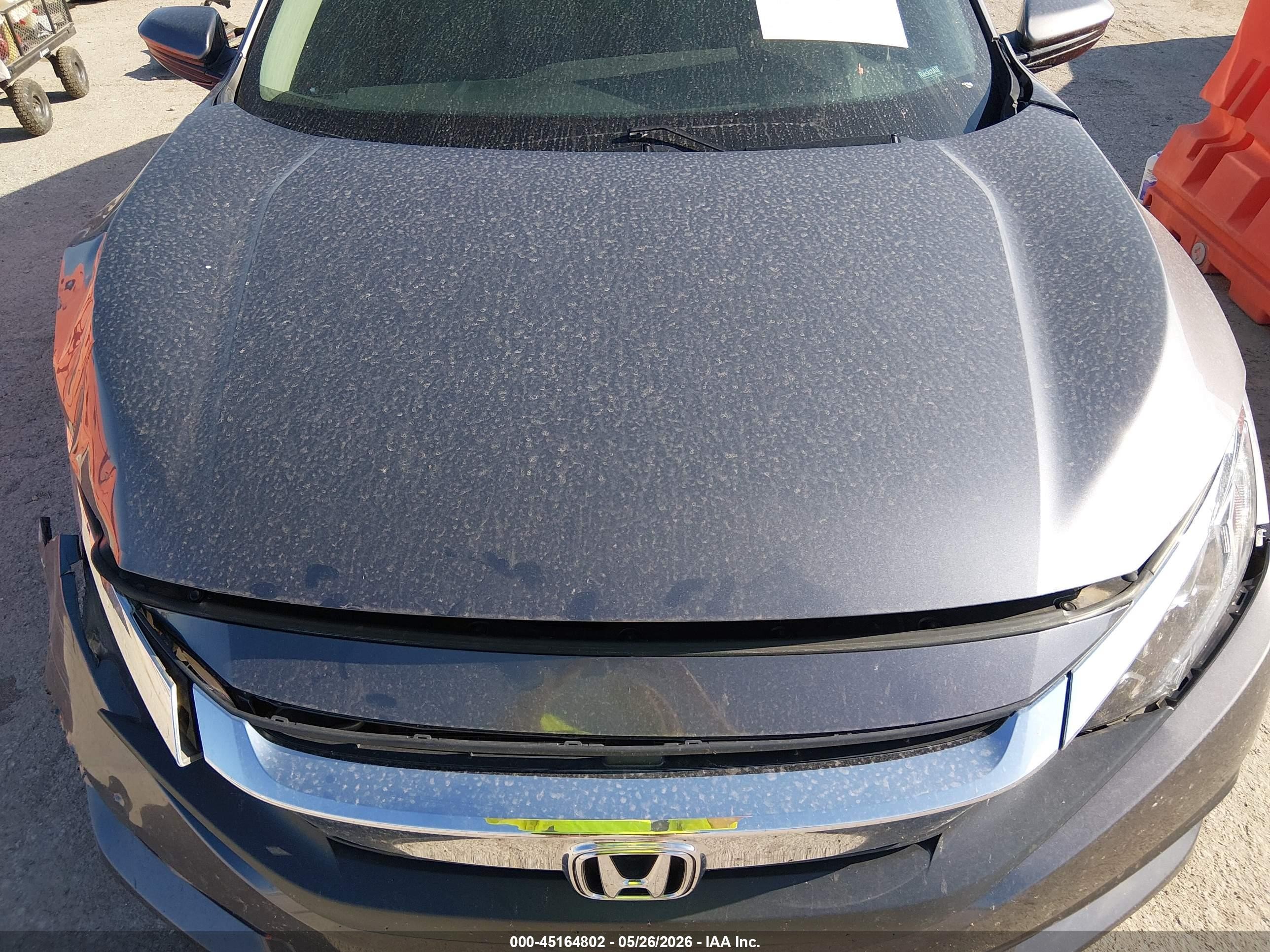 2016 Honda Civic Lx Gray vin: 19XFC2F59GE024587