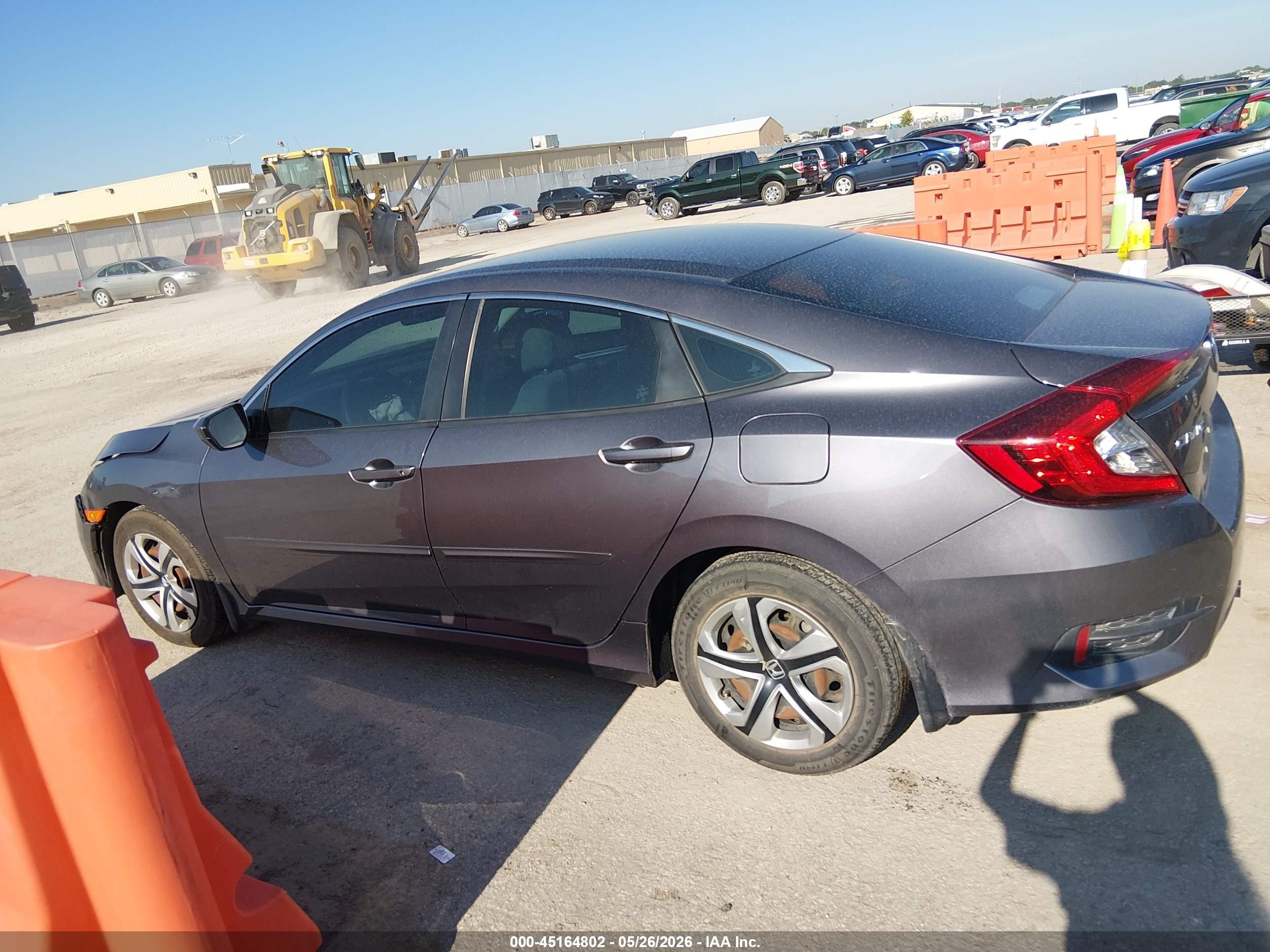 2016 Honda Civic Lx Gray vin: 19XFC2F59GE024587