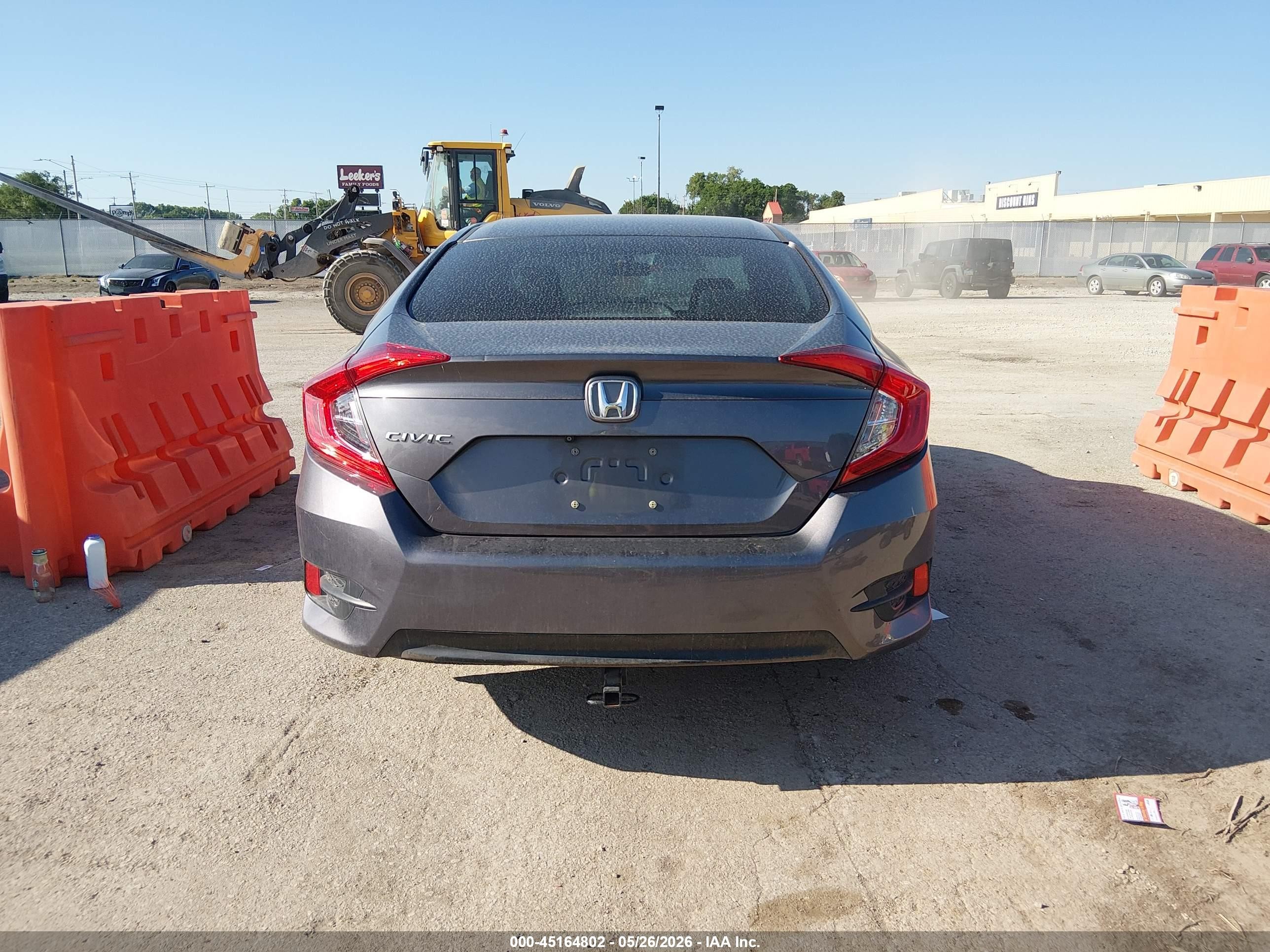 2016 Honda Civic Lx Gray vin: 19XFC2F59GE024587