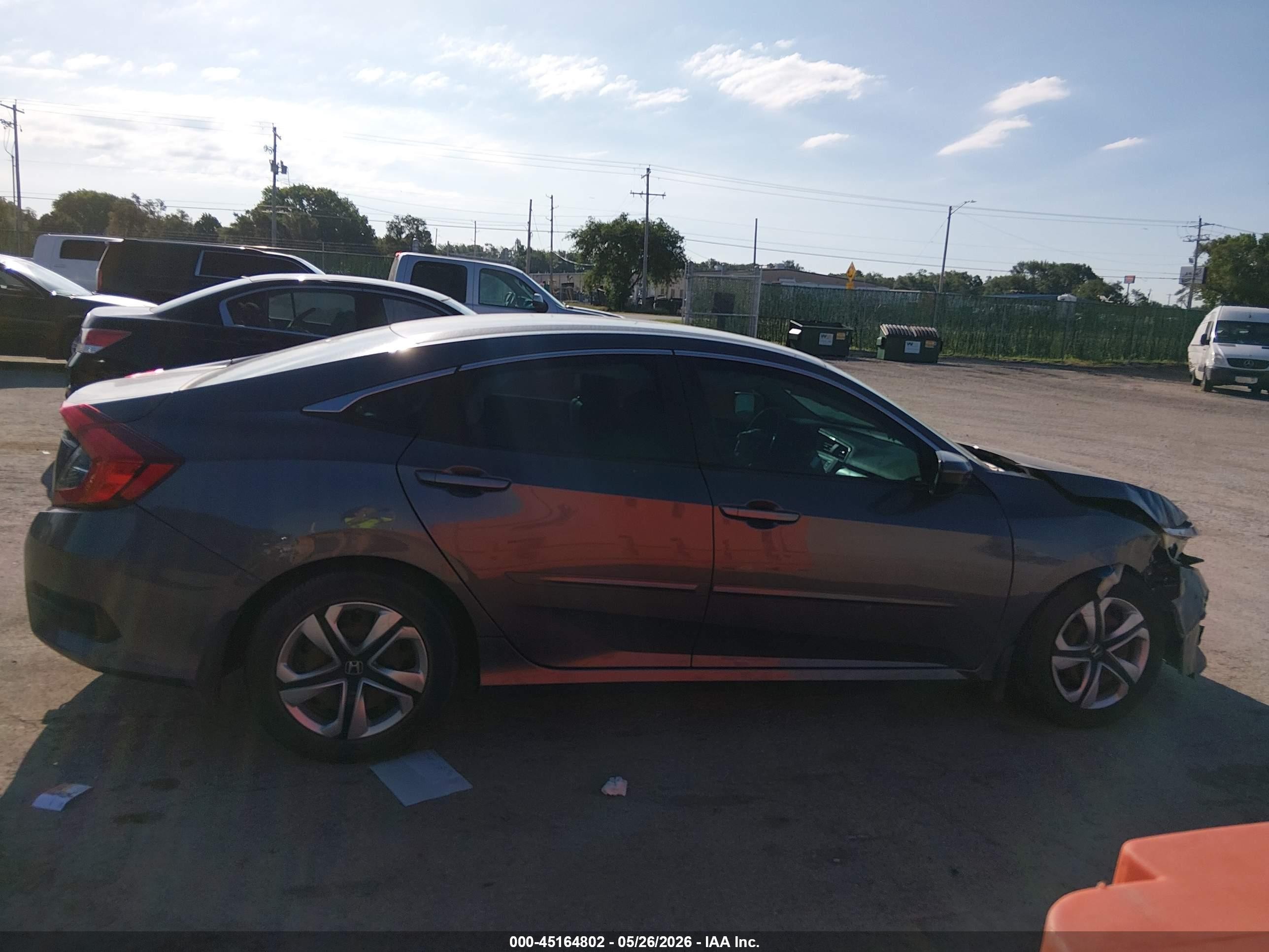 2016 Honda Civic Lx Gray vin: 19XFC2F59GE024587