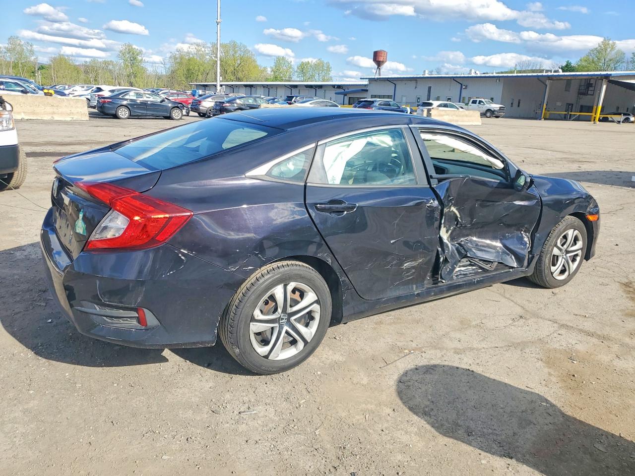 2016 Honda Civic Lx Black vin: 19XFC2F59GE034570