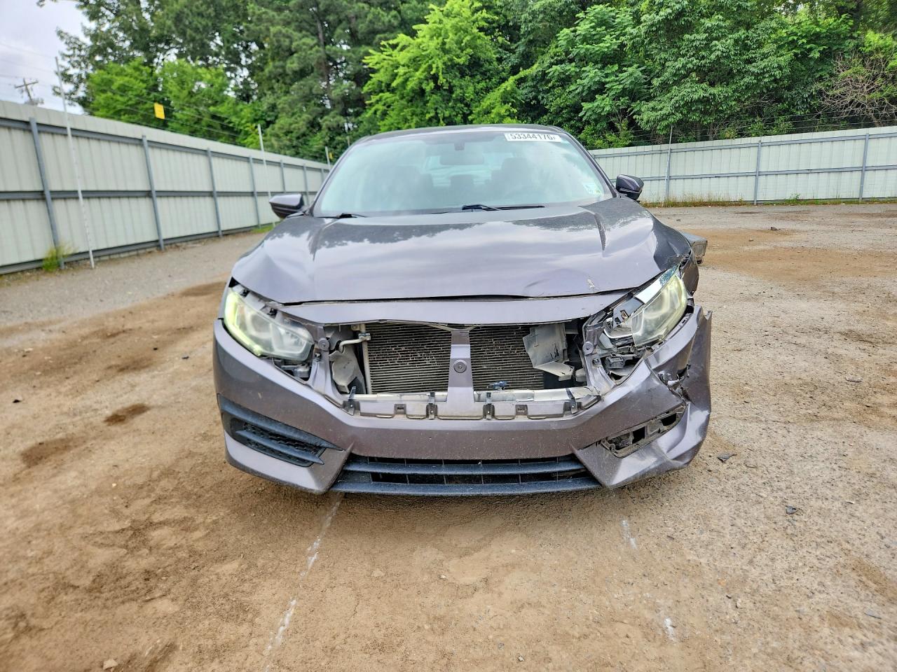 2016 Honda Civic Lx Gray vin: 19XFC2F59GE038277