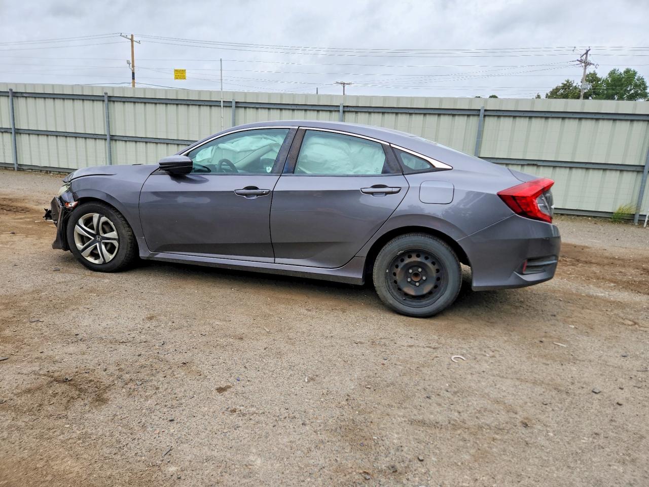 2016 Honda Civic Lx Gray vin: 19XFC2F59GE038277