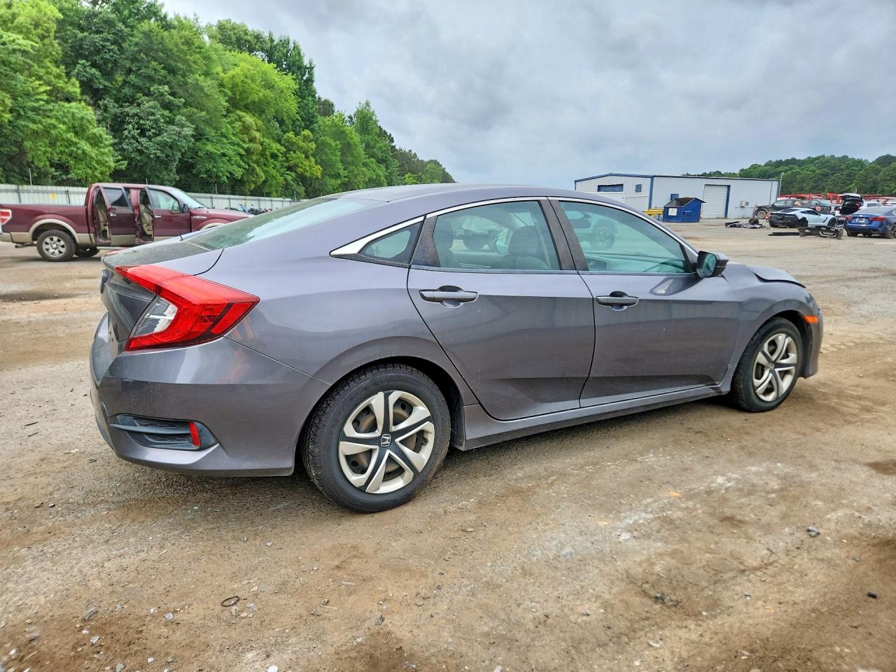 2016 Honda Civic Lx Gray vin: 19XFC2F59GE038277