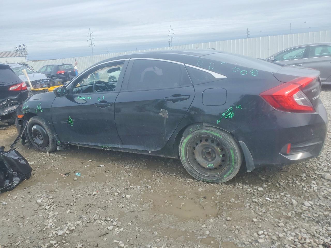 2016 Honda Civic Lx Black vin: 19XFC2F59GE076060