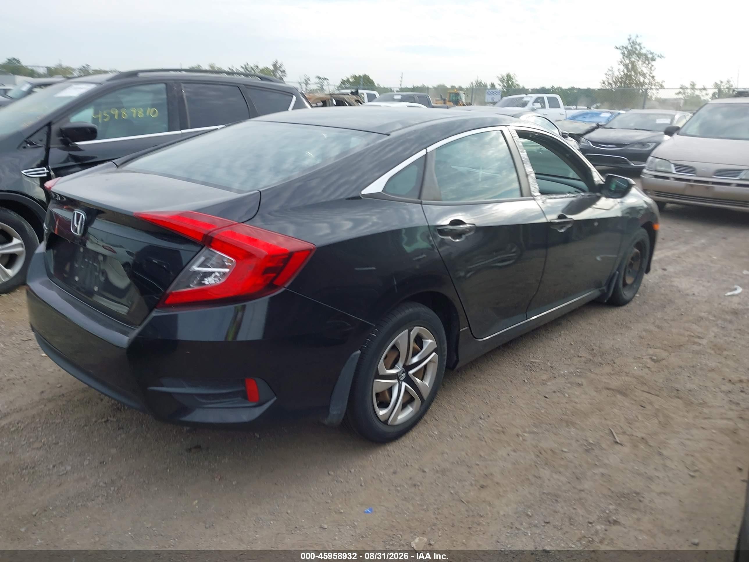2016 Honda Civic Lx Black vin: 19XFC2F59GE091089