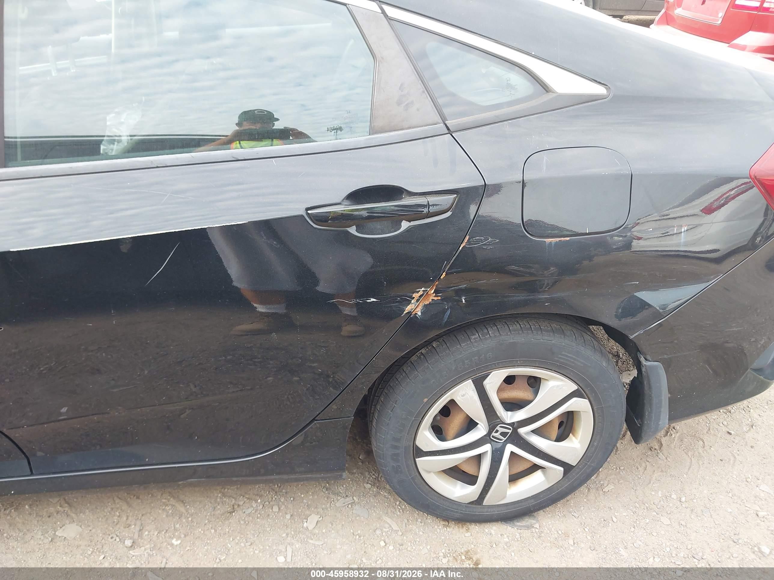 2016 Honda Civic Lx Black vin: 19XFC2F59GE091089