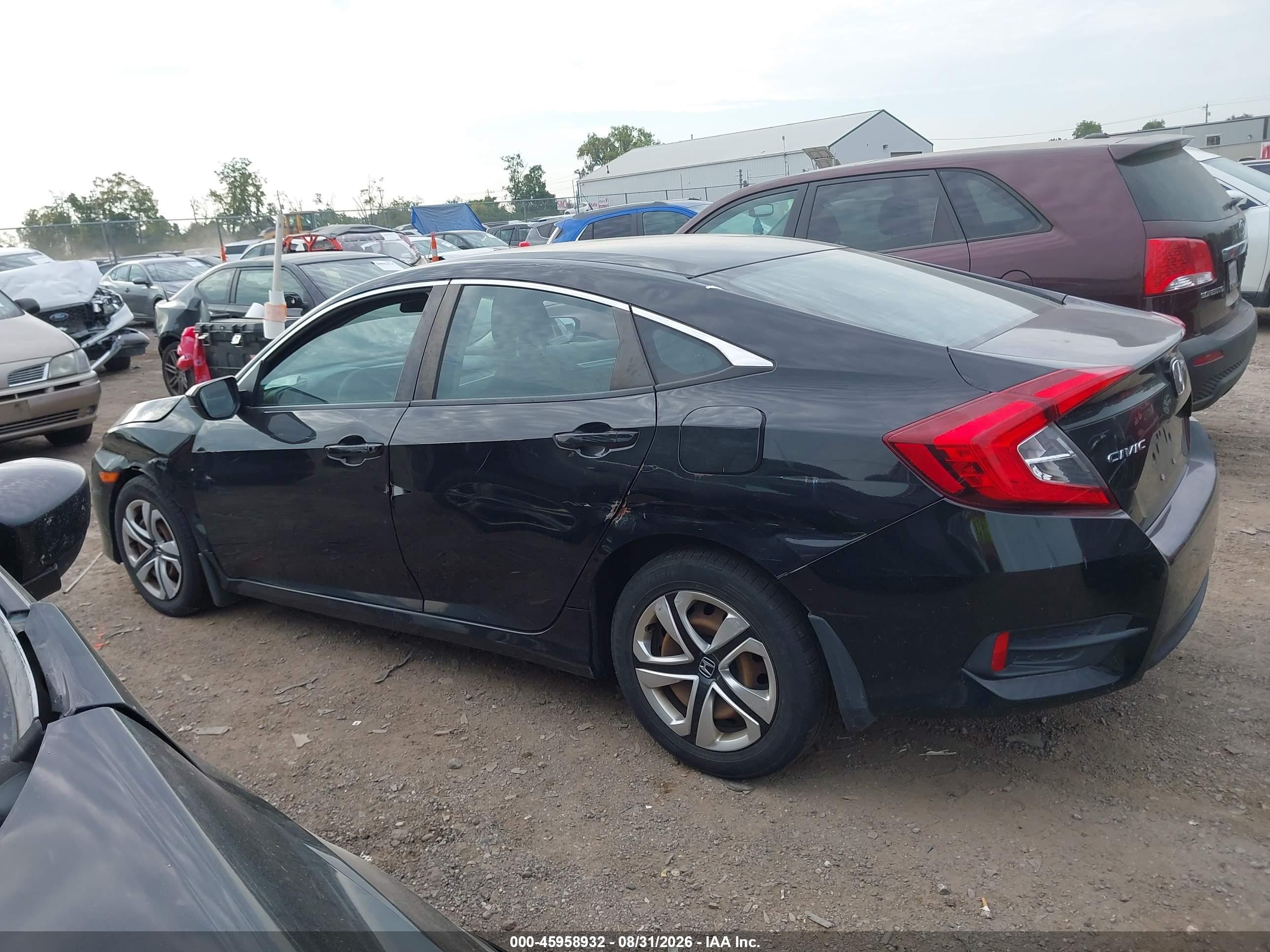 2016 Honda Civic Lx Black vin: 19XFC2F59GE091089