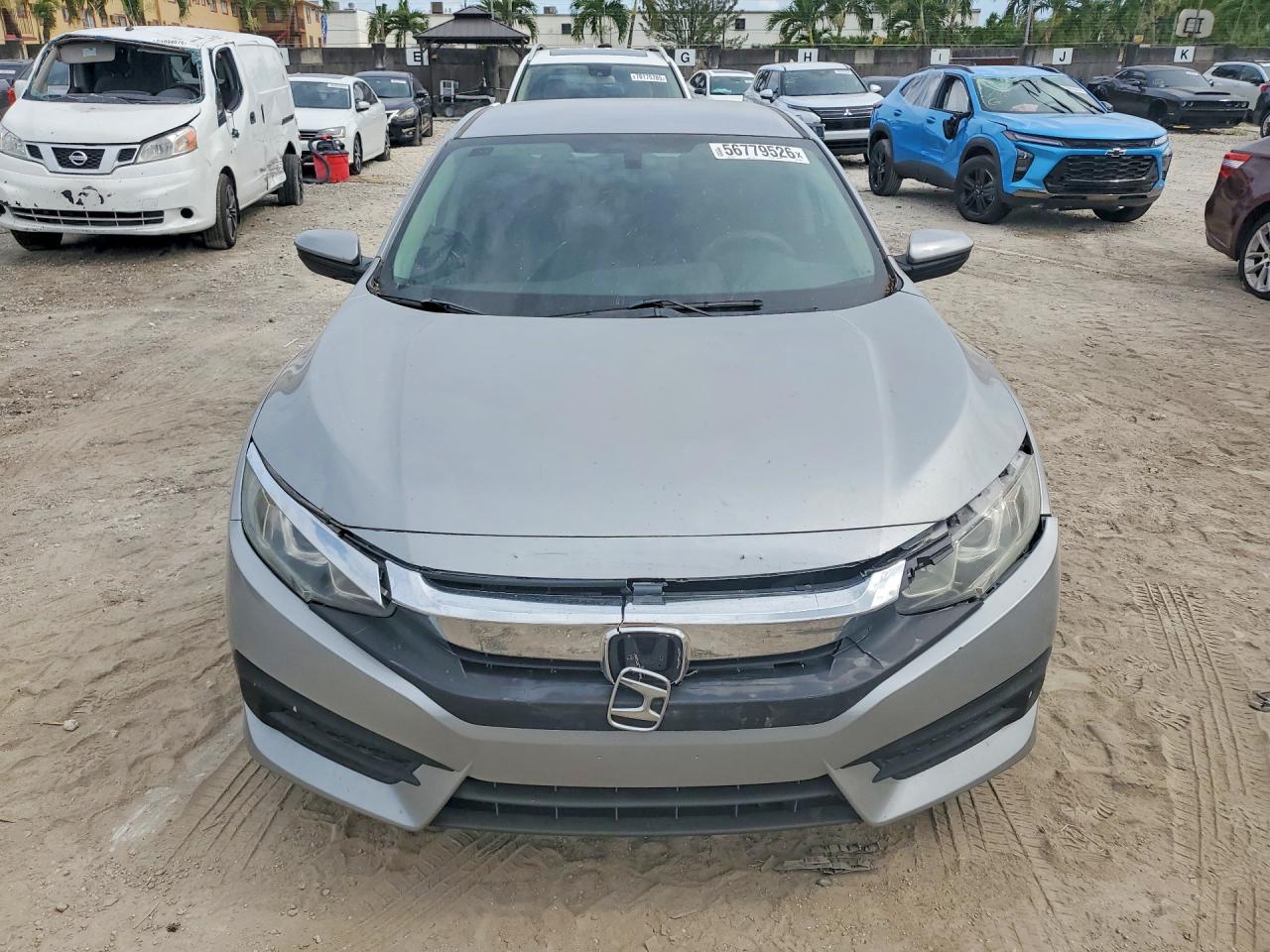2016 Honda Civic Lx Silver vin: 19XFC2F59GE095515