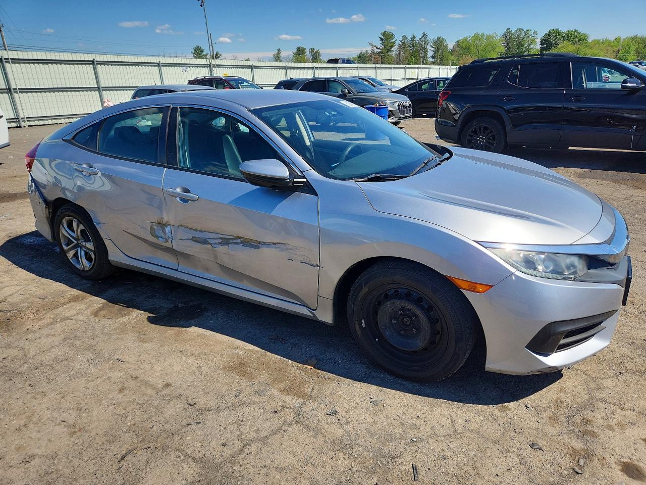 2016 Honda Civic Lx Silver vin: 19XFC2F59GE213336