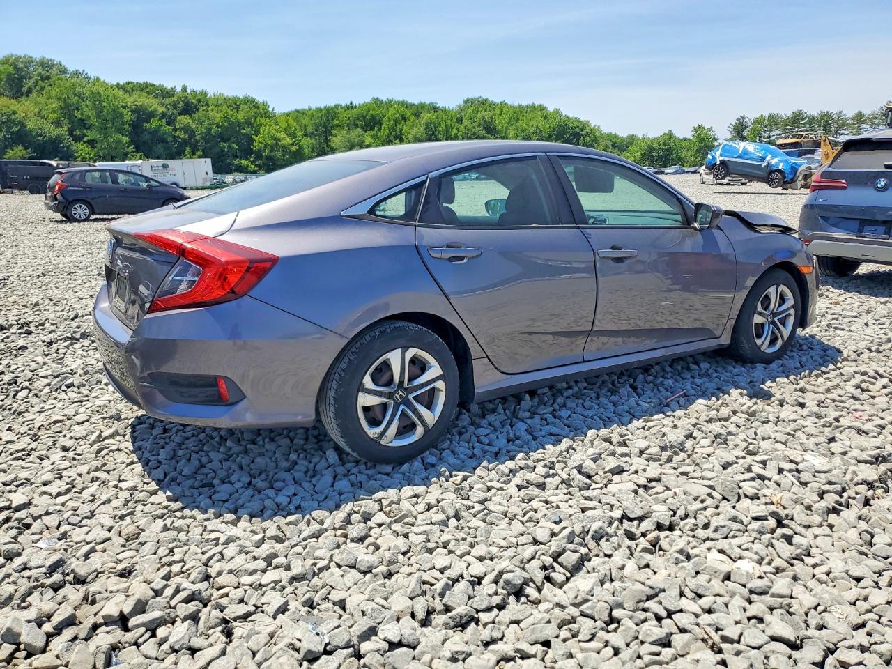2016 Honda Civic Lx Gray vin: 19XFC2F59GE227589
