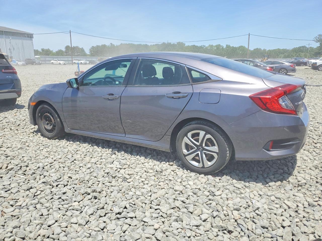 2016 Honda Civic Lx Gray vin: 19XFC2F59GE227589