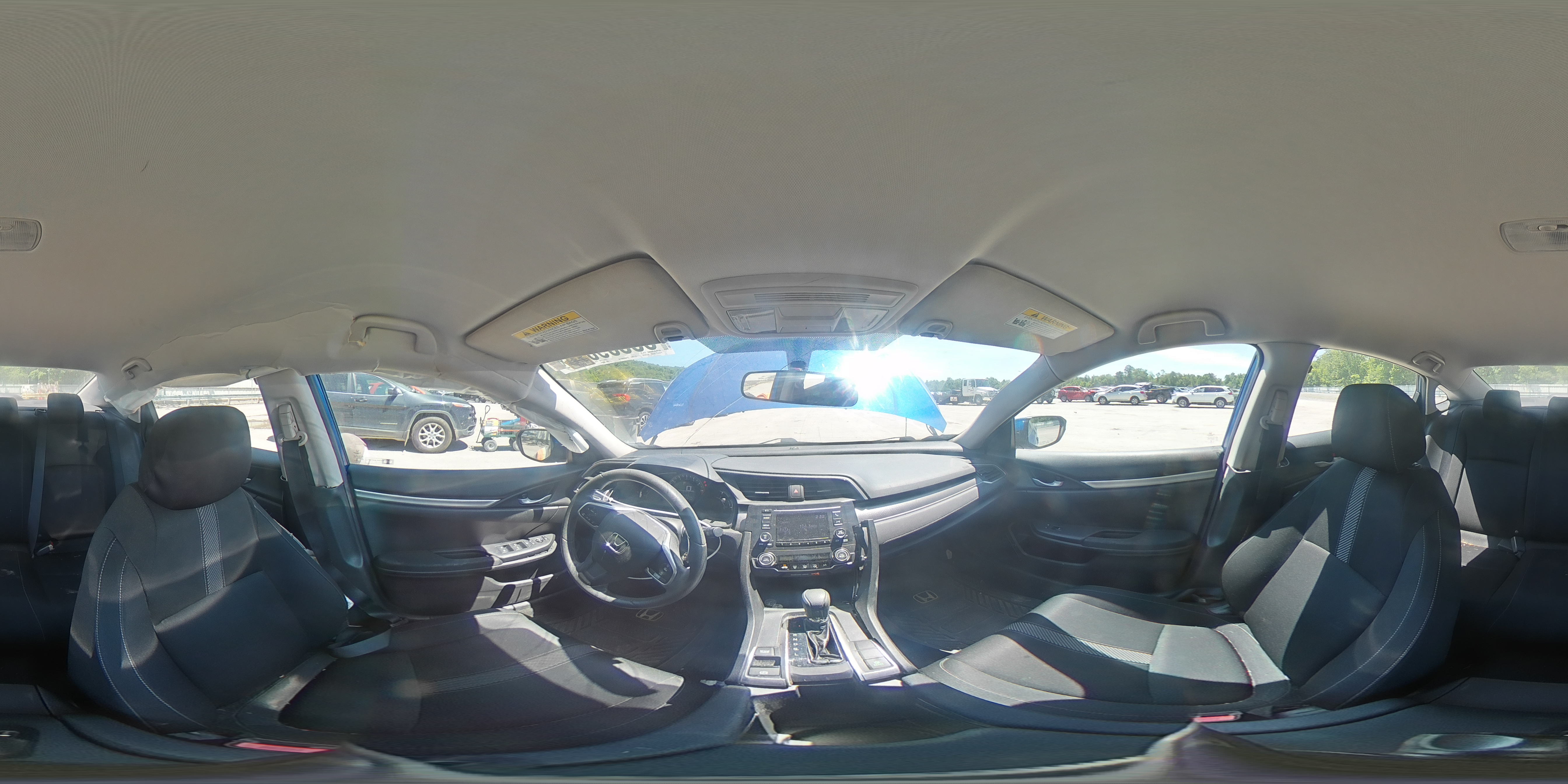 2017 Honda Civic Lx Blue vin: 19XFC2F59HE042279