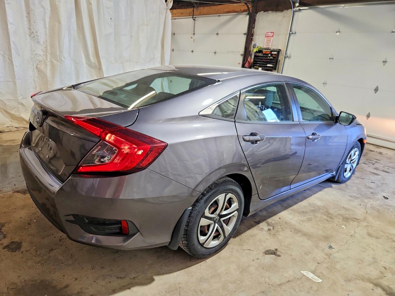 2017 Honda Civic Lx Gray vin: 19XFC2F59HE222071