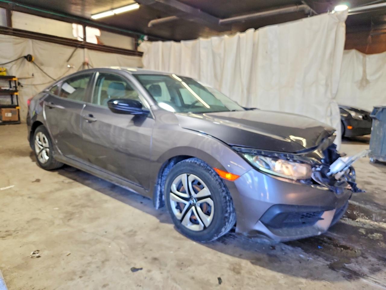 2017 Honda Civic Lx Gray vin: 19XFC2F59HE222071
