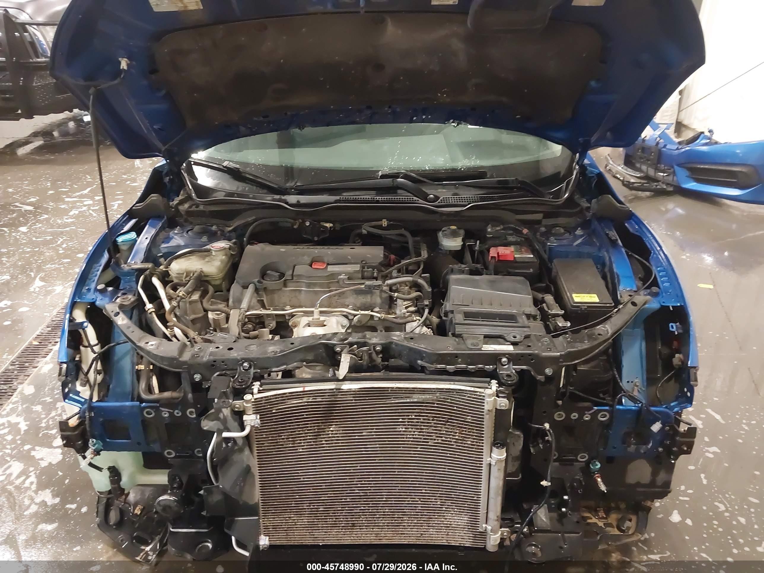 2018 Honda Civic Lx Blue vin: 19XFC2F59JE003665