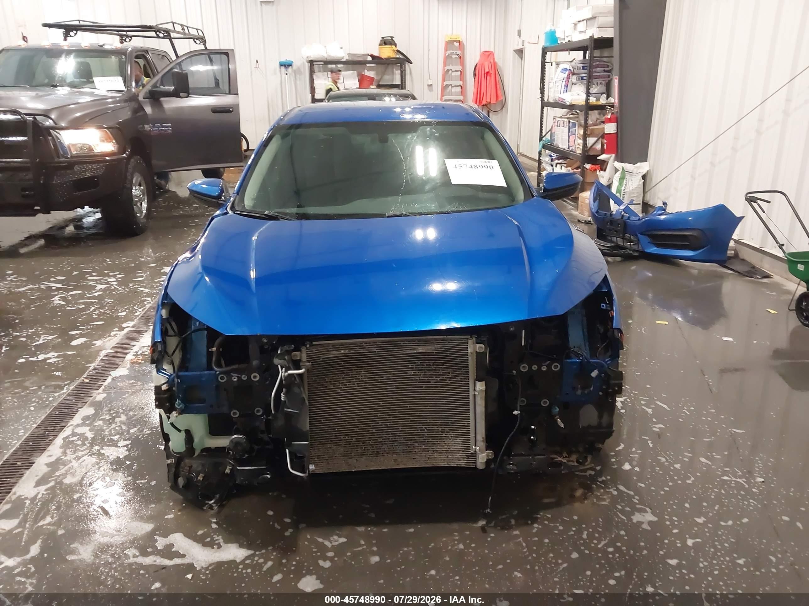 2018 Honda Civic Lx Blue vin: 19XFC2F59JE003665