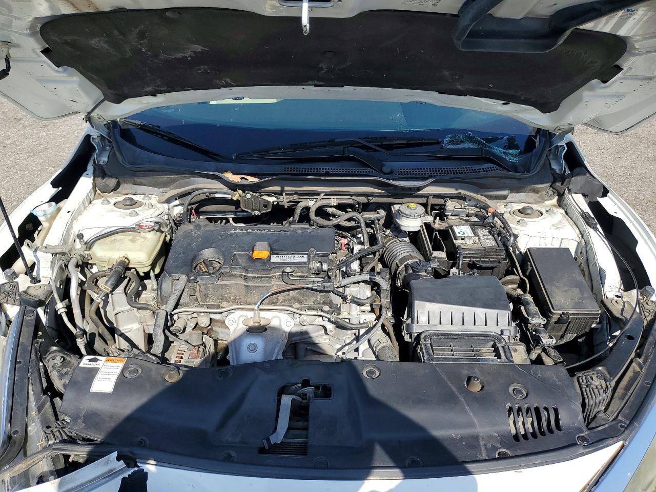 2016 Honda Civic Lx White vin: 19XFC2F5XGE034111