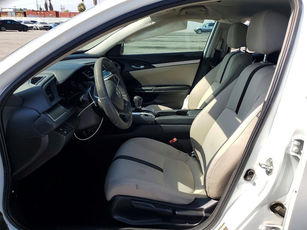 2016 Honda Civic Lx White vin: 19XFC2F5XGE034111