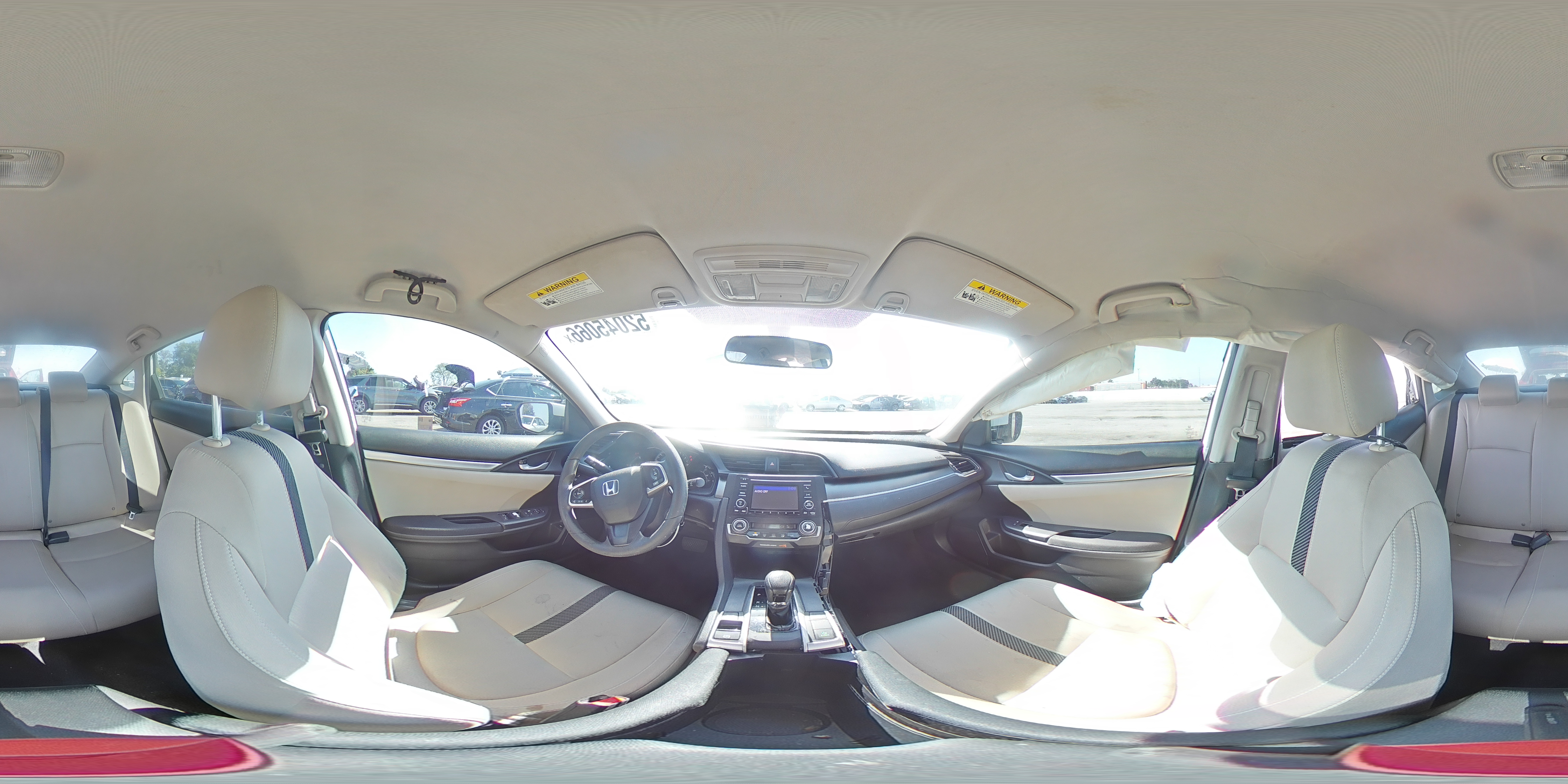 2016 Honda Civic Lx White vin: 19XFC2F5XGE034111