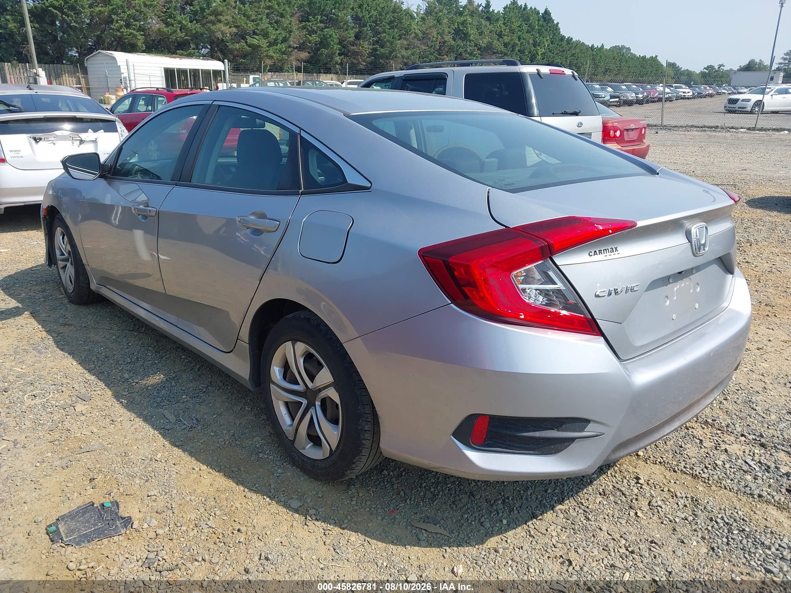 2016 Honda Civic Lx Silver vin: 19XFC2F5XGE208422