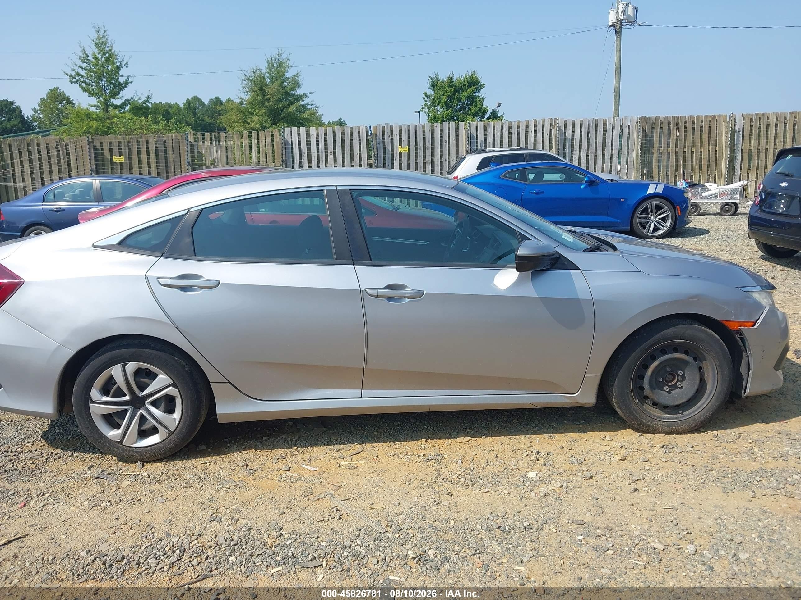 2016 Honda Civic Lx Silver vin: 19XFC2F5XGE208422