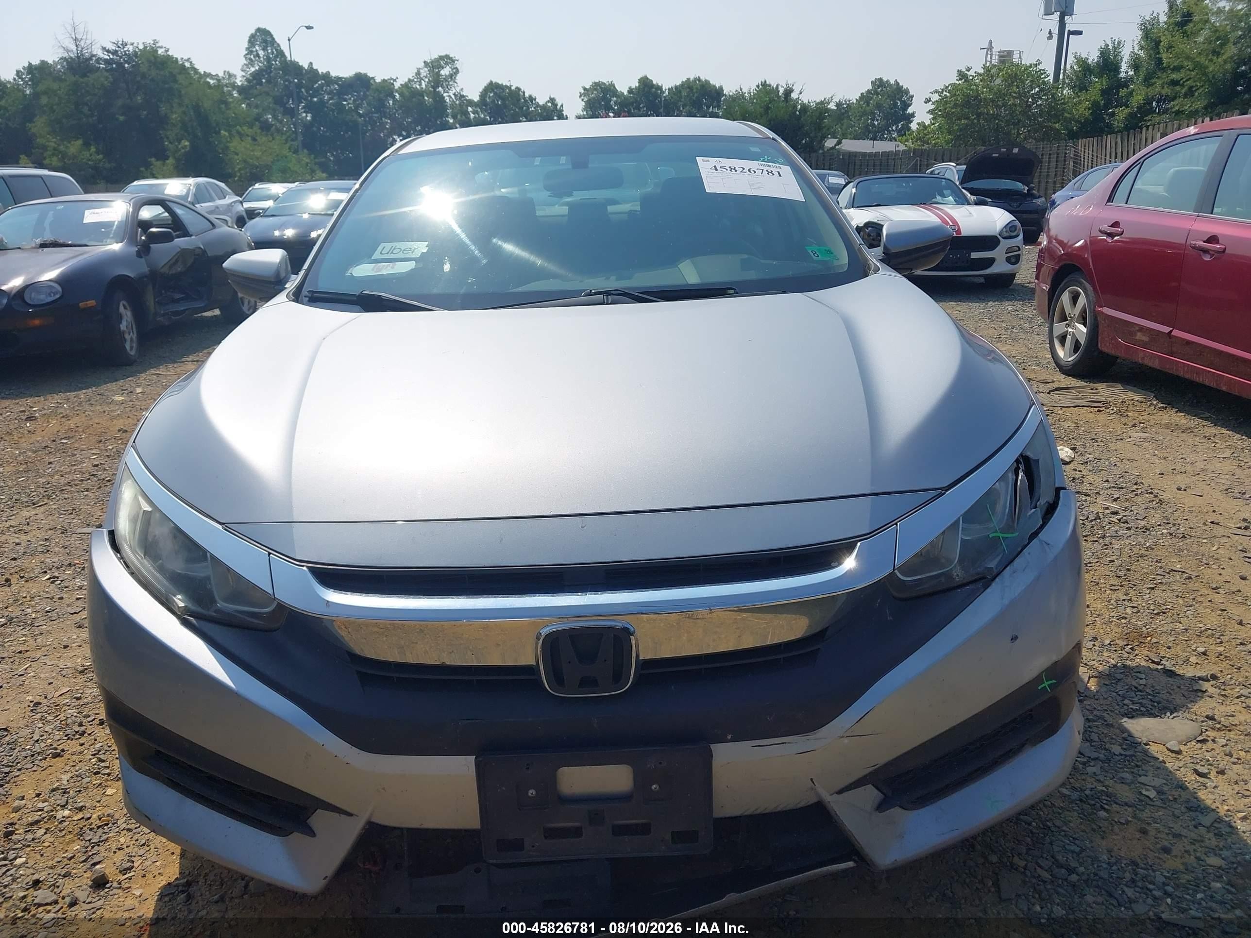 2016 Honda Civic Lx Silver vin: 19XFC2F5XGE208422
