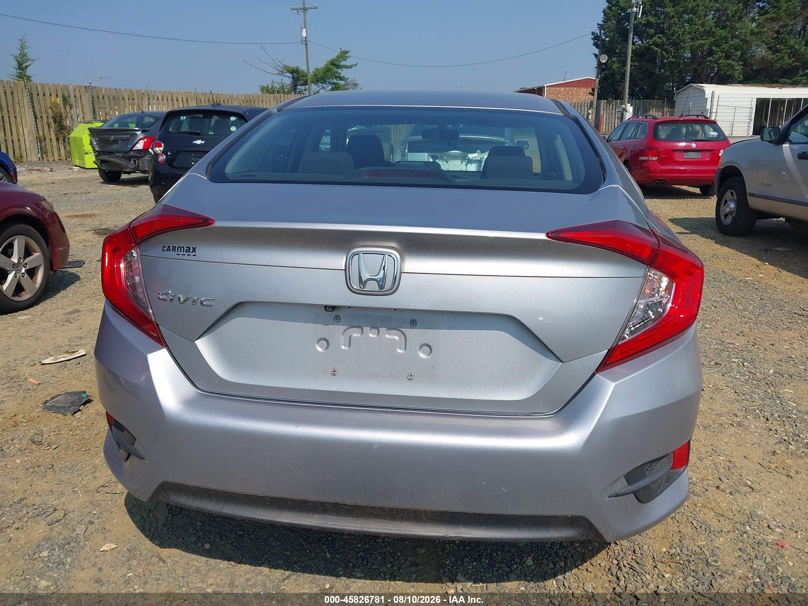 2016 Honda Civic Lx Silver vin: 19XFC2F5XGE208422