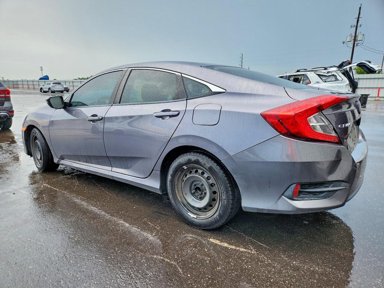 2017 Honda Civic Lx Gray vin: 19XFC2F5XHE036118