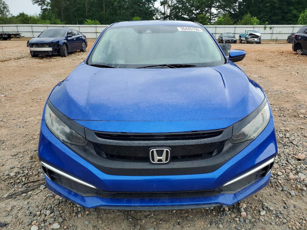 2019 Honda Civic Lx Blue vin: 19XFC2F60KE025399
