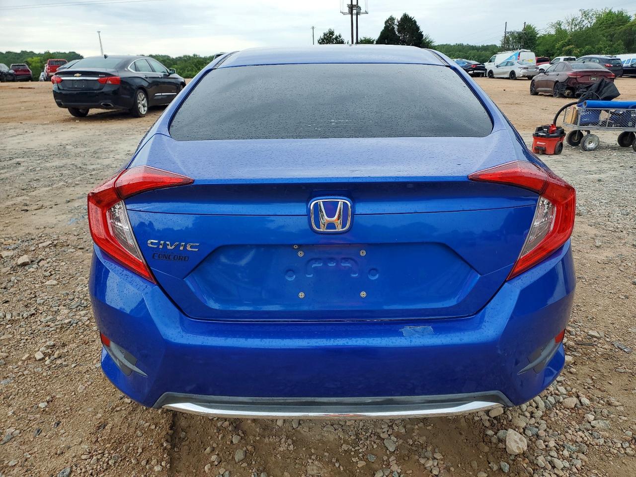 2019 Honda Civic Lx Blue vin: 19XFC2F60KE025399