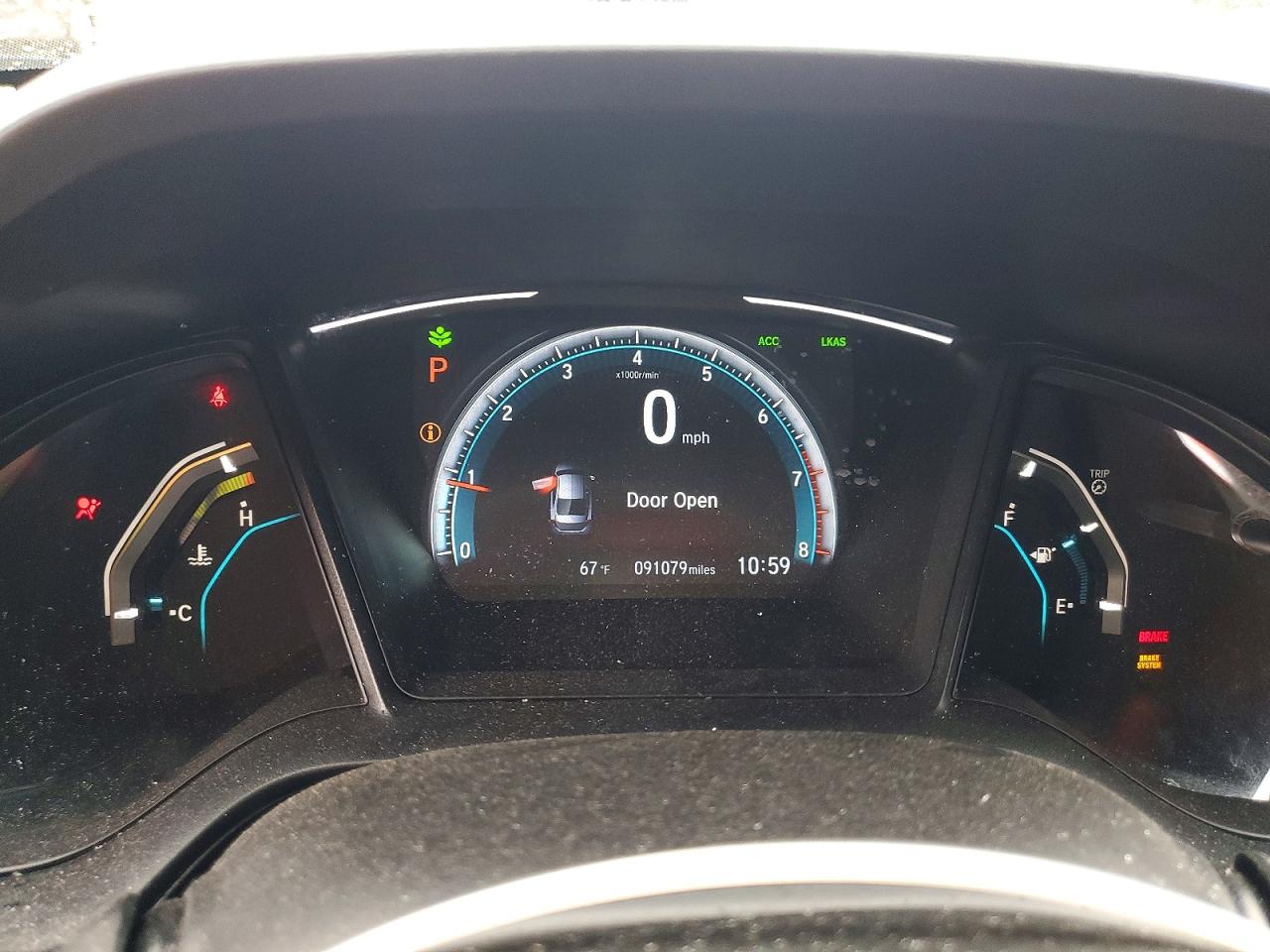 2019 Honda Civic Lx Blue vin: 19XFC2F60KE025399