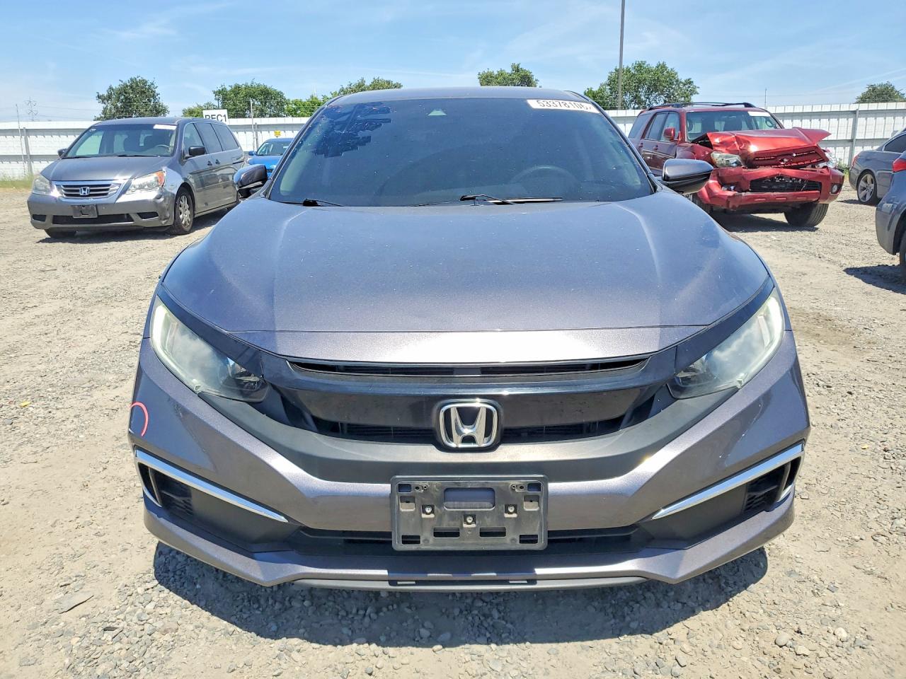 2020 Honda Civic Lx Gray vin: 19XFC2F60LE202048