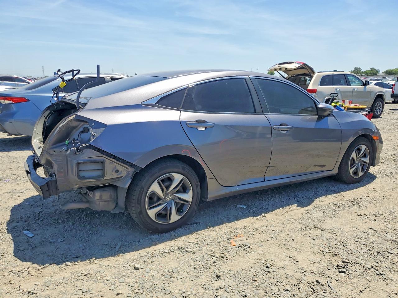 2020 Honda Civic Lx Gray vin: 19XFC2F60LE202048