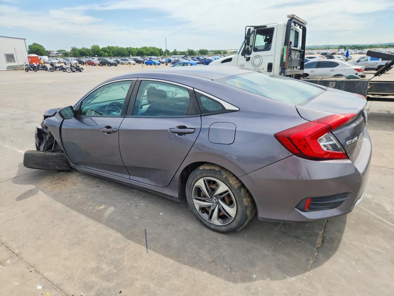 2019 Honda Civic Lx Gray vin: 19XFC2F61KE021569