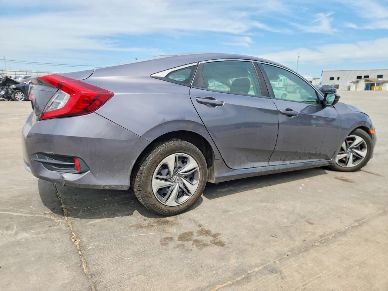 2019 Honda Civic Lx Gray vin: 19XFC2F61KE021569