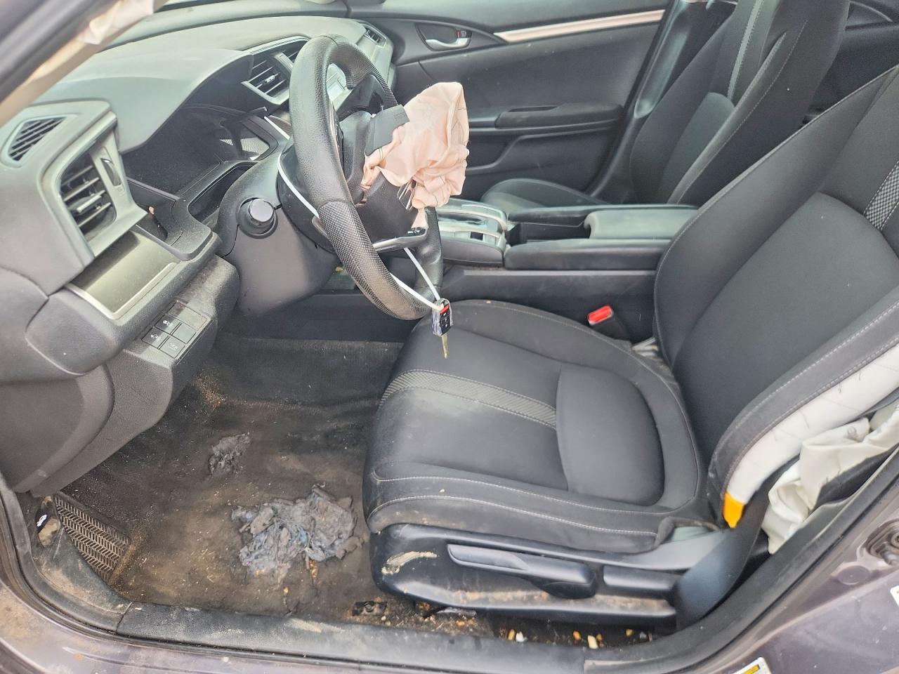2019 Honda Civic Lx Gray vin: 19XFC2F61KE021569