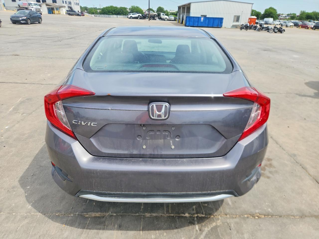 2019 Honda Civic Lx Gray vin: 19XFC2F61KE021569