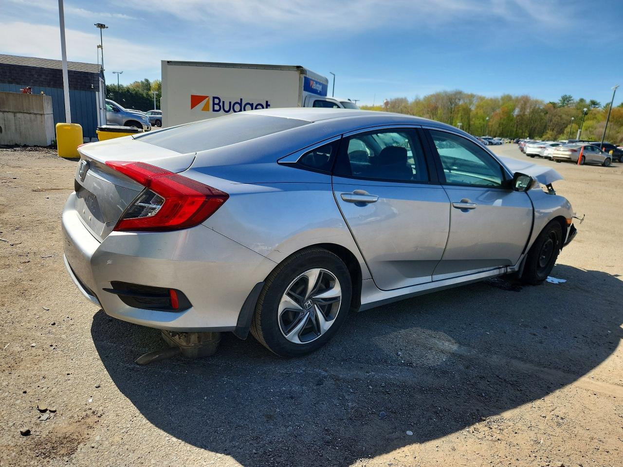 2019 Honda Civic Lx Silver vin: 19XFC2F61KE021829
