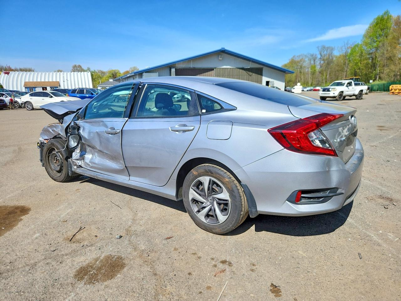 2019 Honda Civic Lx Silver vin: 19XFC2F61KE021829