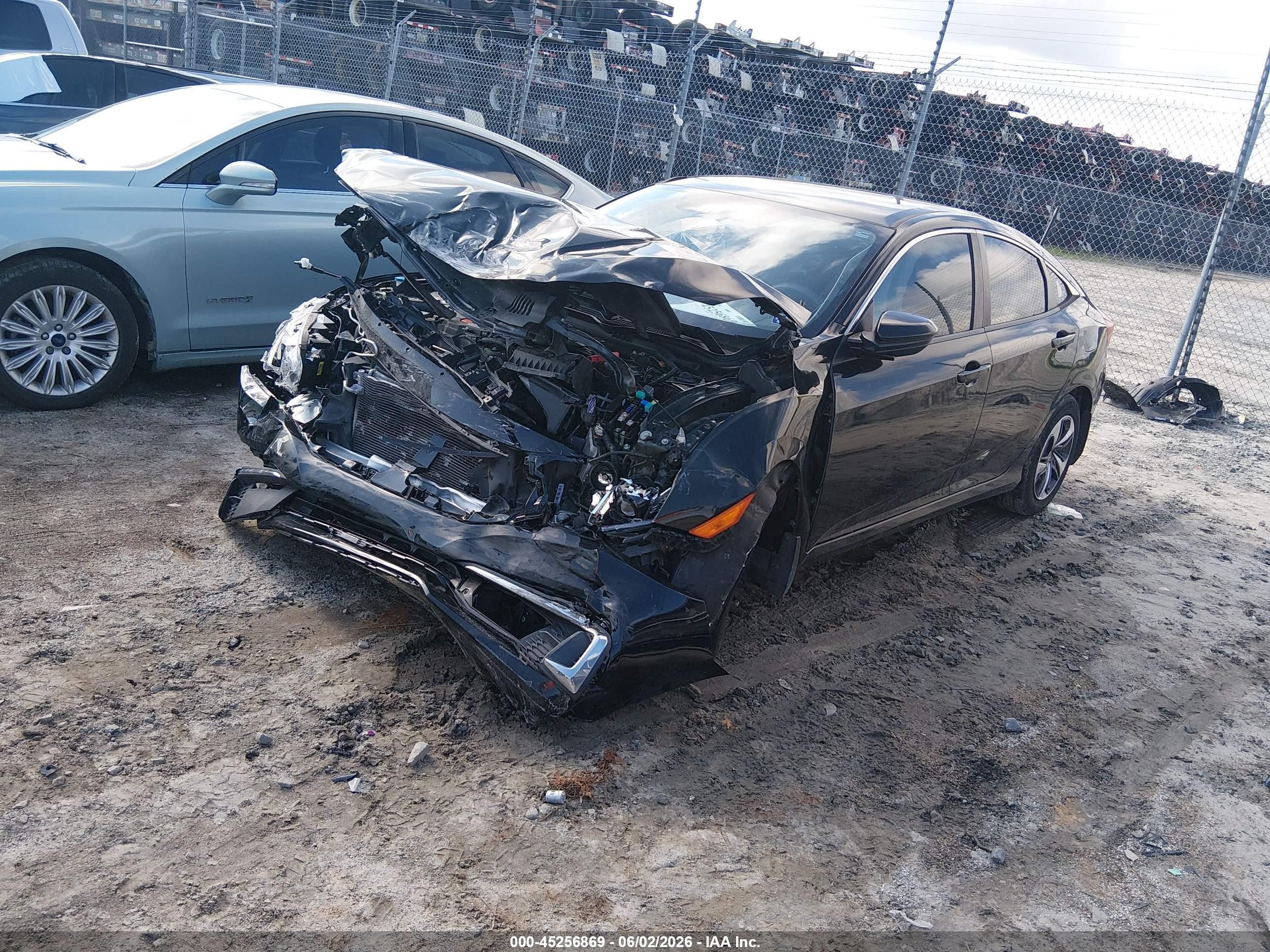 2020 Honda Civic Lx Black vin: 19XFC2F61LE004014
