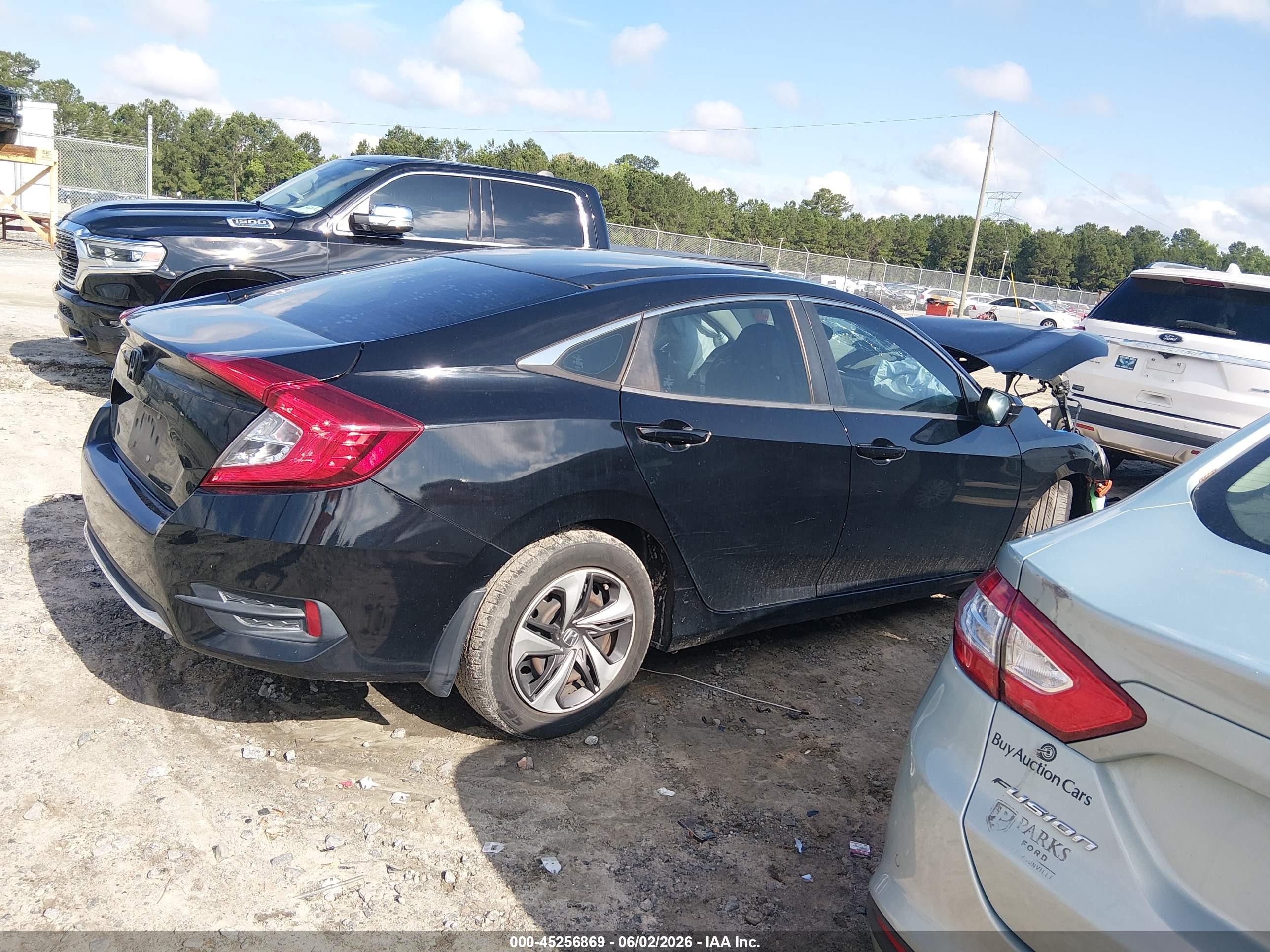 2020 Honda Civic Lx Black vin: 19XFC2F61LE004014