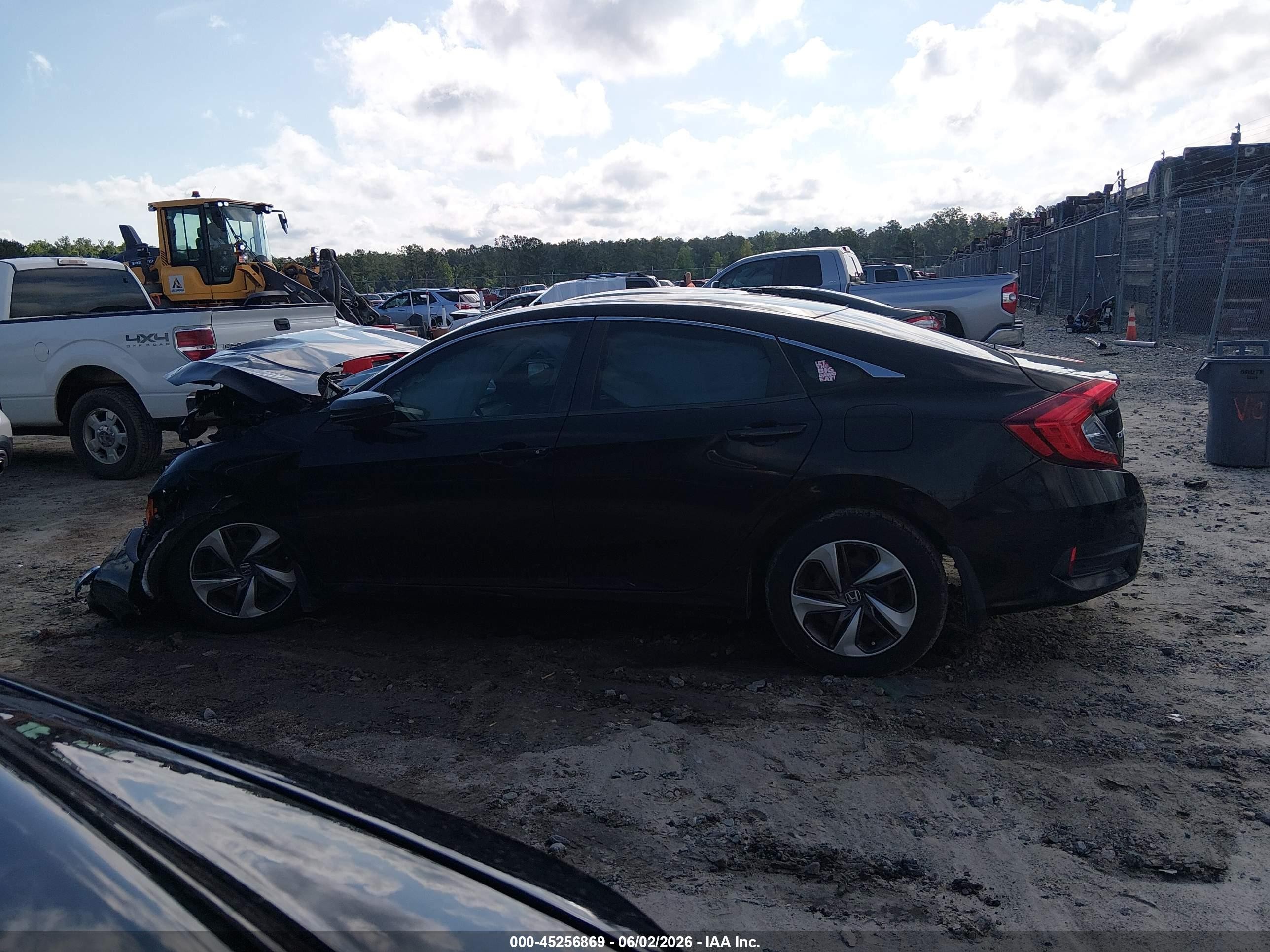 2020 Honda Civic Lx Black vin: 19XFC2F61LE004014