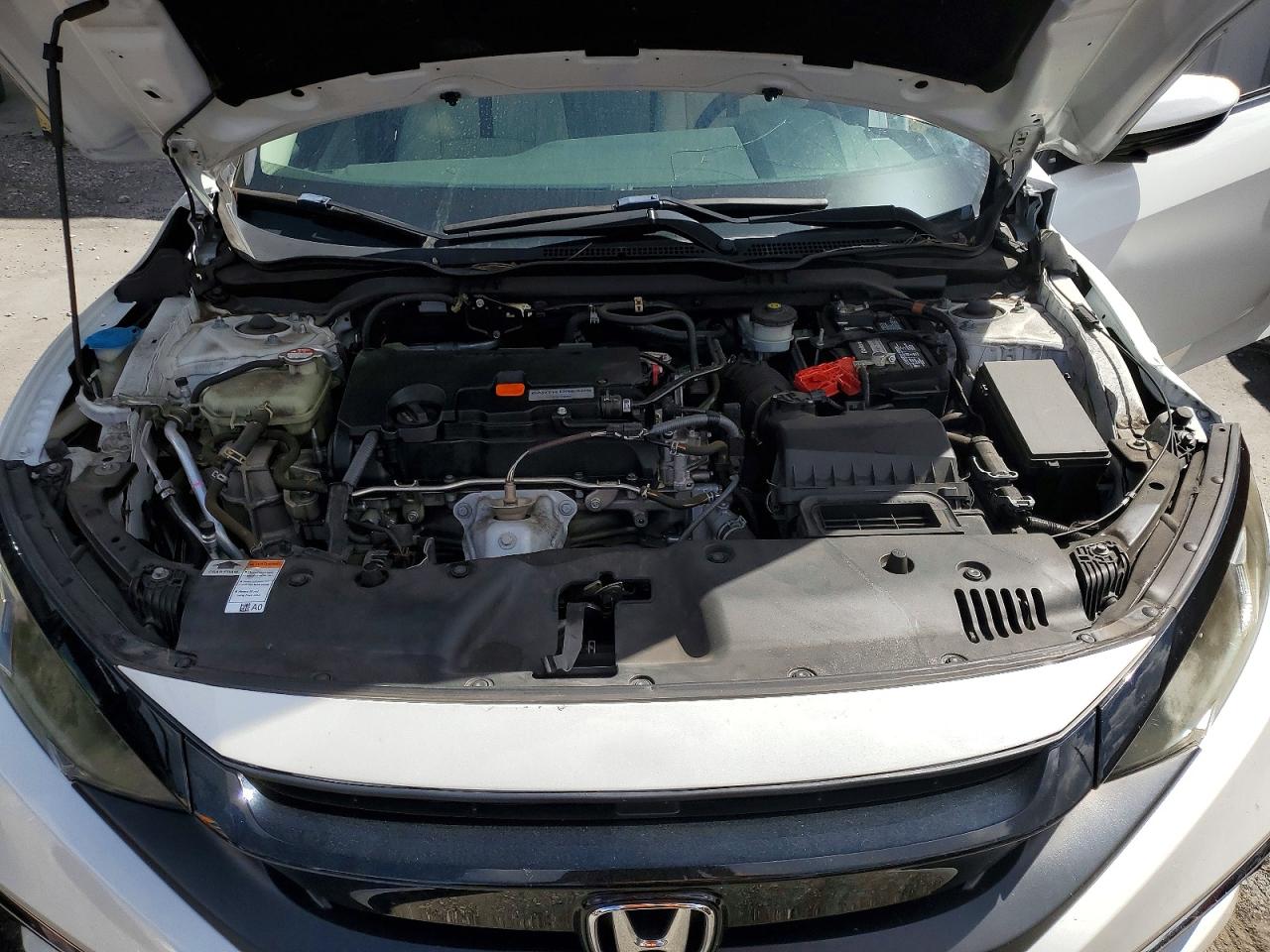 2020 Honda Civic Lx White vin: 19XFC2F61LE010671