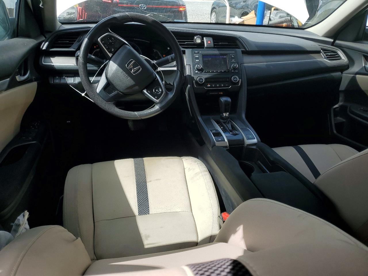 2020 Honda Civic Lx White vin: 19XFC2F61LE010671